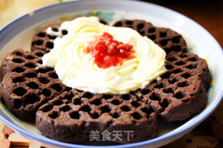 浓情黑巧克力华夫饼的做法步骤：11
