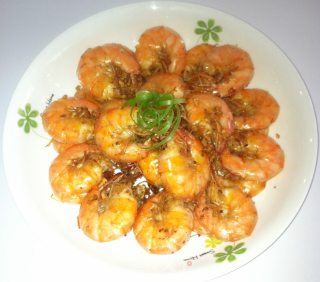 黄油蒜蓉虾的做法步骤：7