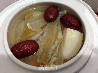 雪梨炖鱼胶的做法步骤：4