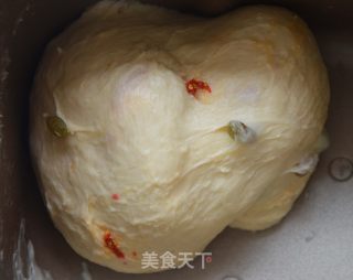 葡萄干枸杞吐司的做法步骤：4