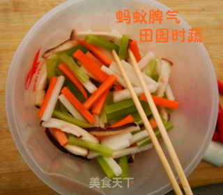 田园时蔬的做法步骤：2
