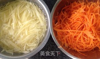 粉蒸双丝的做法步骤：2
