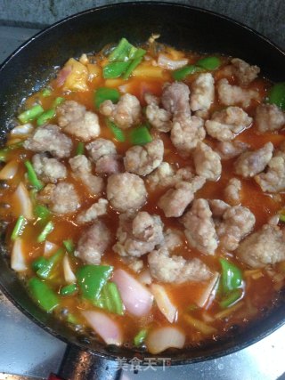 菠萝咕咾肉的做法步骤：11