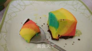 彩虹冻芝士蛋糕的做法步骤：11