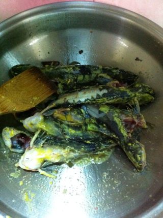 黄芽梗烧鱼肚的做法步骤：5