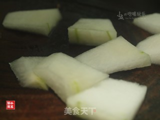 冬瓜蒸虾干的做法步骤：1