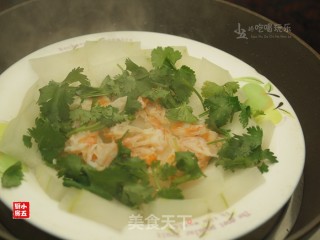 冬瓜蒸虾干的做法步骤：9