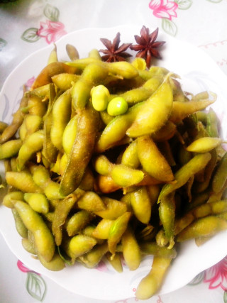五香水煮毛豆的做法步骤：5