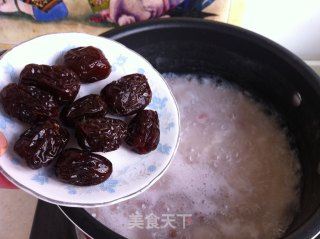 花生蜜枣山药粥的做法步骤：7