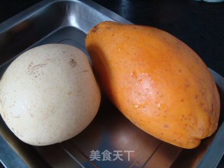 梨丝拌木瓜的做法步骤：1