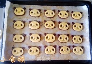 超萌の熊猫饼干的做法步骤：8