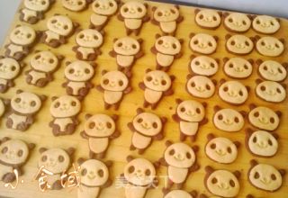 超萌の熊猫饼干的做法步骤：11