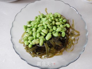 毛豆仁拌海带丝的做法步骤：7