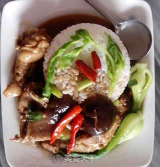 排骨鸡翅盖烧饭的做法步骤：10