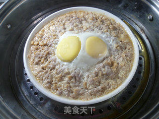 鸡蛋杏鲍菇蒸肉末的做法步骤：11