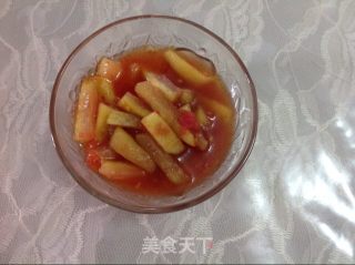 西瓜皮系列二------酸甜脆脆西瓜皮泡菜的做法步骤：3