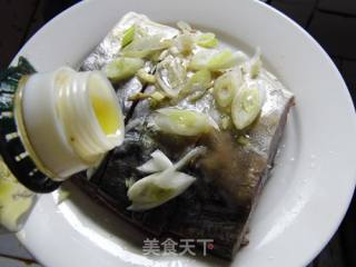 尖椒蒸鲅鱼干的做法步骤：5