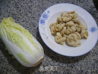 千张结烧娃娃菜的做法步骤：1