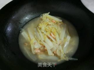 上汤虾仁娃娃菜的做法步骤：7