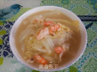 上汤虾仁娃娃菜的做法步骤：8