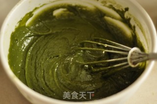10寸抹茶戚风蛋糕的做法步骤：4