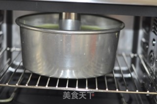 10寸抹茶戚风蛋糕的做法步骤：14