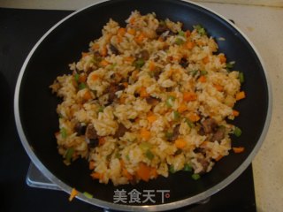 牛肉胡萝卜炒饭的做法步骤：6