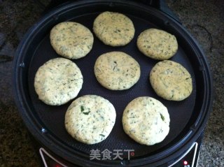 芹菜叶玉米饼的做法步骤：8