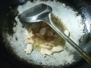 五花肉羊尾笋炒毛豆的做法步骤：7