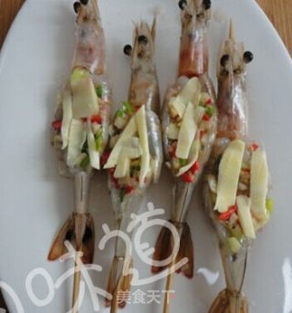 蒜蓉芝士烤虾的做法步骤：6