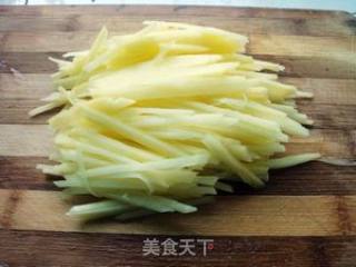紫包菜拌土豆丝的做法步骤：2