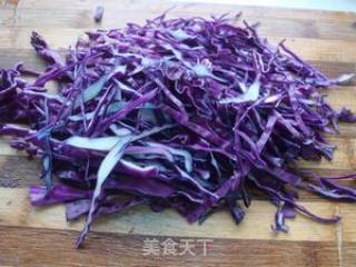 紫包菜拌土豆丝的做法步骤：4