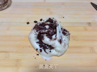 【蜜豆可可双色吐司】——手工整形面包机版的做法步骤：6