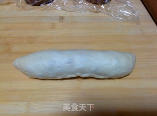 【蜜豆可可双色吐司】——手工整形面包机版的做法步骤：15