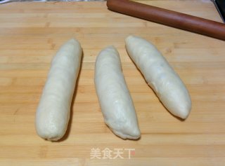 【蜜豆可可双色吐司】——手工整形面包机版的做法步骤：16