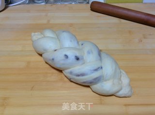 【蜜豆可可双色吐司】——手工整形面包机版的做法步骤：18