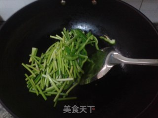 蒜薹肉丝的做法步骤：4