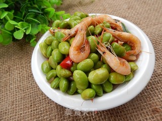 毛豆炒河虾的做法步骤：12