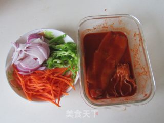 辣烤鱿鱼的做法步骤：5