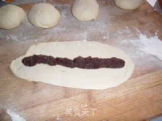 彩针豆沙甜甜圈的做法步骤：4