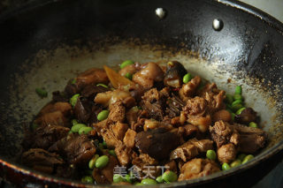 毛豆烧土鸡的做法步骤：4