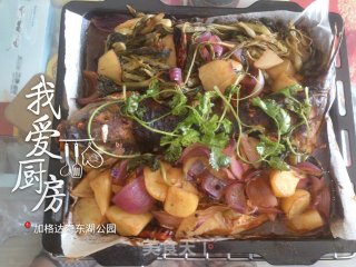 电烤箱烤鱼的做法步骤：14