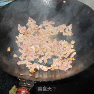 萝卜干炒肉的做法步骤：3