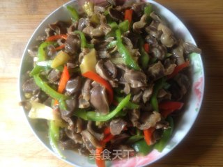 爆炒鸡胗的做法步骤：6