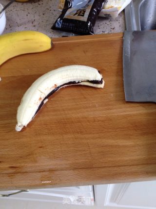 厨房菜鸟零失败甜品-豆沙香蕉的做法步骤：2