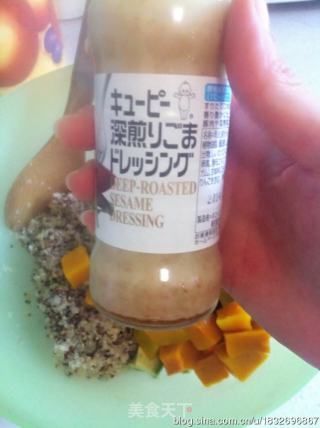 洋薏米牛油果色拉搭配日式烤芝麻酱的做法步骤：6