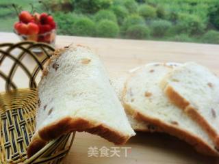 面包机版葡萄干土司的做法步骤：11