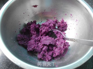 焗烤紫薯西米的做法步骤：6