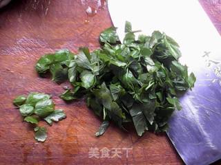 野芹菜叶鸡蛋饼的做法步骤：3