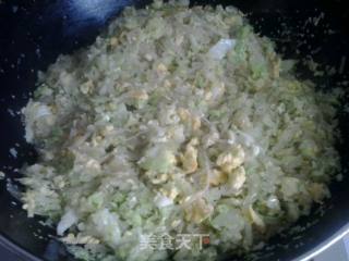 包菜鸡蛋粉丝包子的做法步骤：8